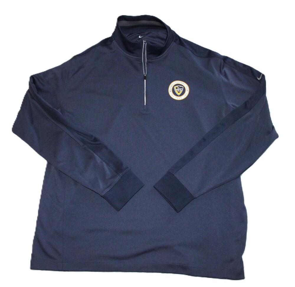 Maxwell Football Club Jacket Mens XL Blue Football Nike Quarter Zip Pullover